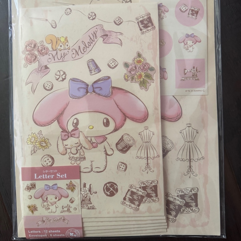 Sanrio My Melody Stationary